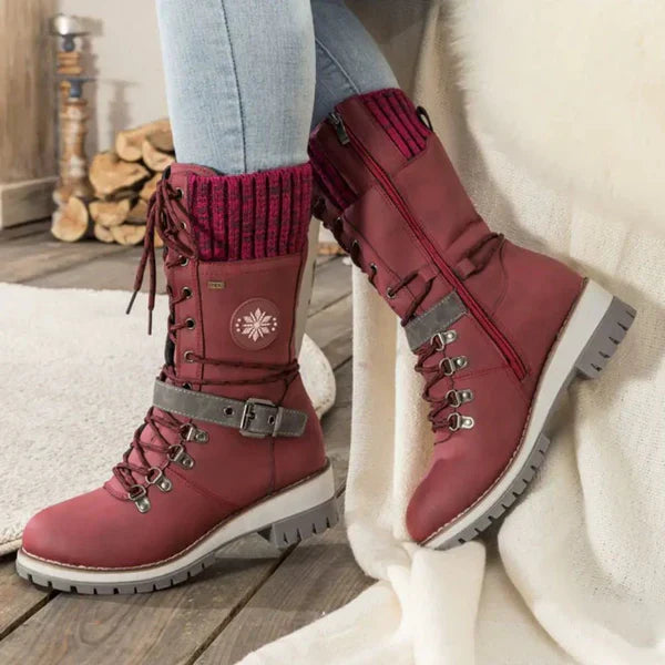 Wasserdichte Winterstiefel Damen Warm Komfort Grip