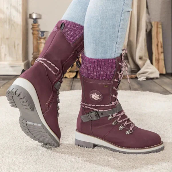 Wasserdichte Winterstiefel Damen Warm Komfort Grip