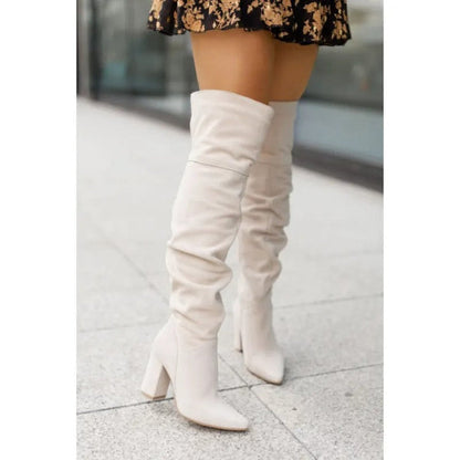 Hohe Overknee Stiefel Damen Schuhe