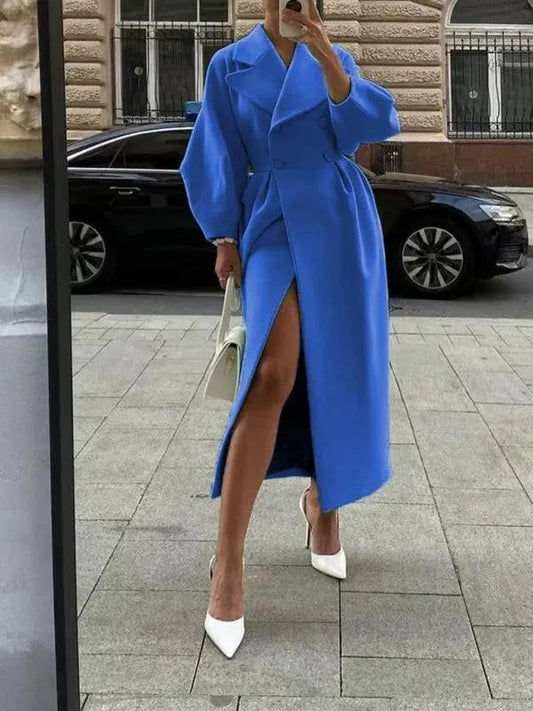 Retro Wollmantel Damen Vintage Stil - IdealeKleiden