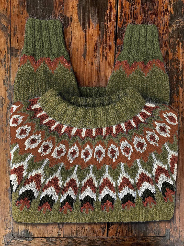 Stylische Frauenpullover Retro Look