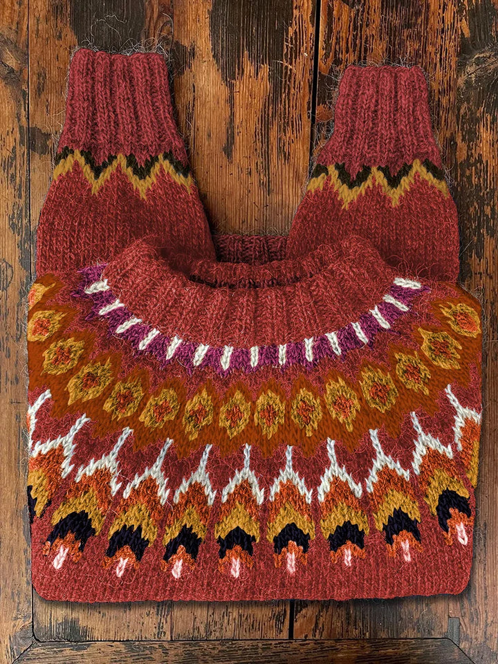 Stylische Frauenpullover Retro Look