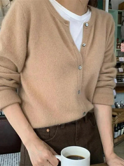 Modische Damen Strickjacke Oversized