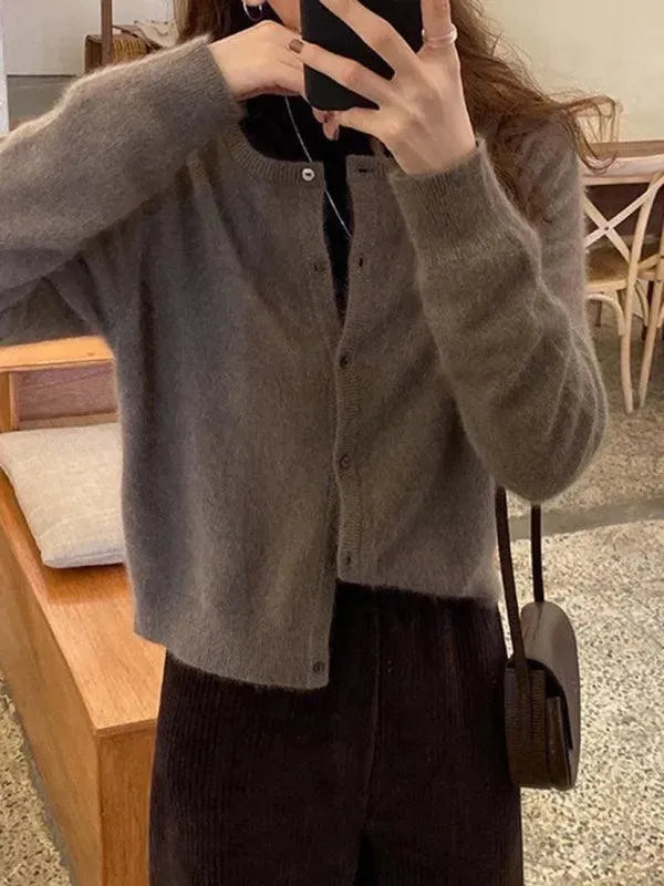 Modische Damen Strickjacke Oversized