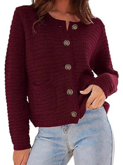 Elegante Damen Strickjacke Modern Pullover