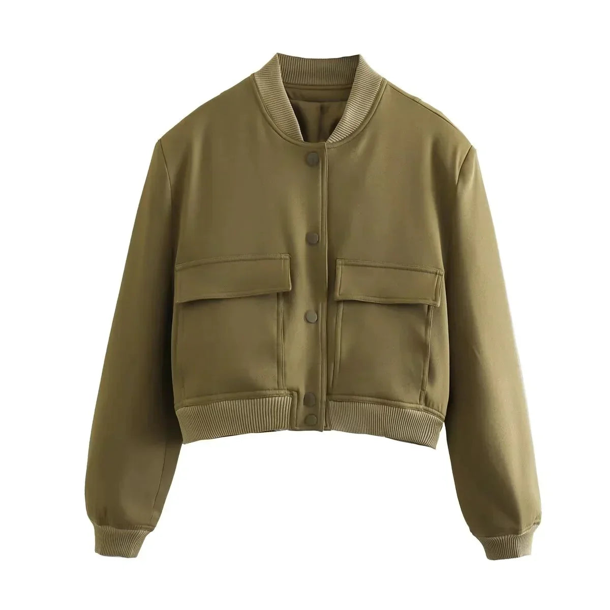 Soft Bomberjacke Samt Optik