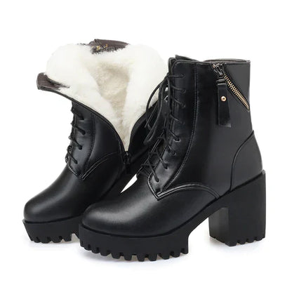 Elegante Winterstiefel Damen Luxusdesign