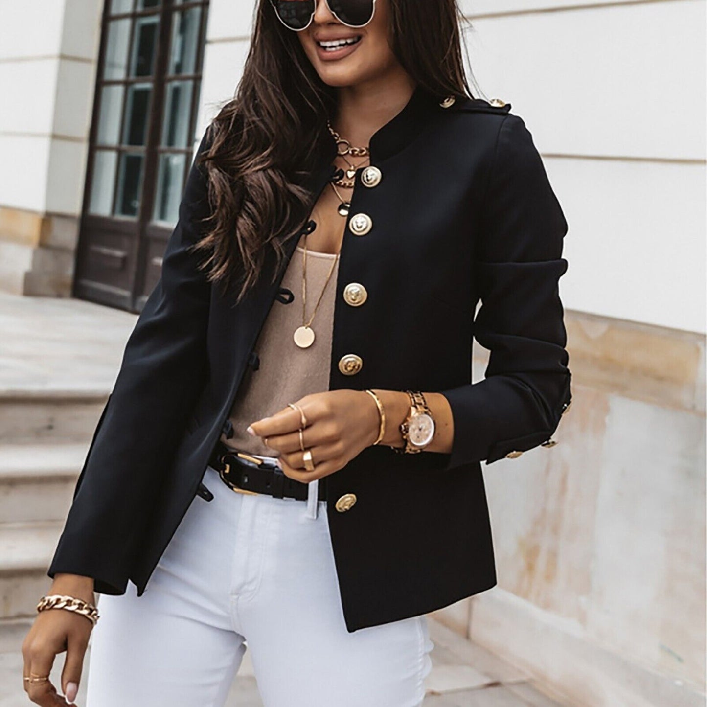 Eleganter Blazer Damen Modern Schnitt
