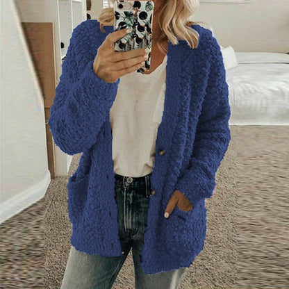 Weiche Strickcardigan Lässig Grobmasche Bequem