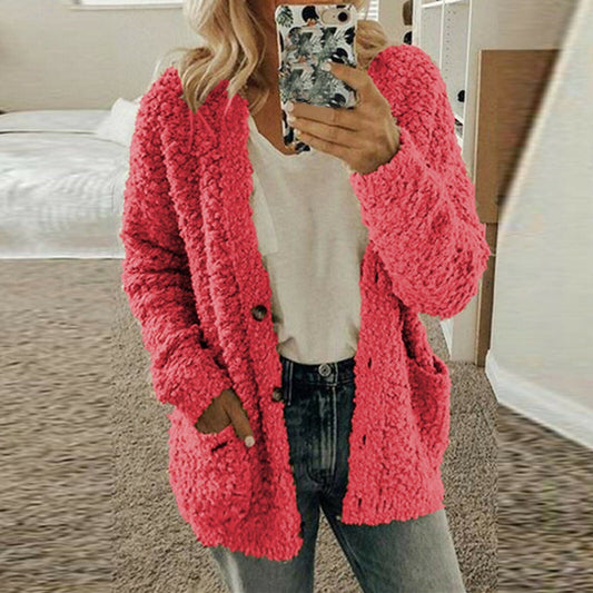 Weiche Strickcardigan Lässig Grobmasche Bequem - IdealeKleiden