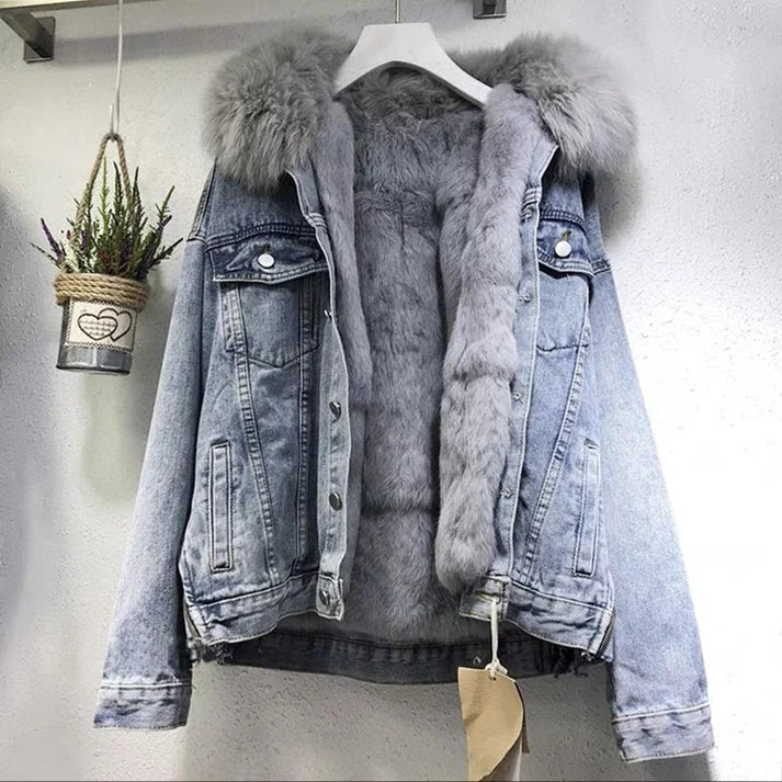 Modische Jeansjacke Damen Trendy Style - IdealeKleiden