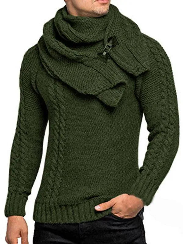 Moderner Herren Pullover Strick Twist Design