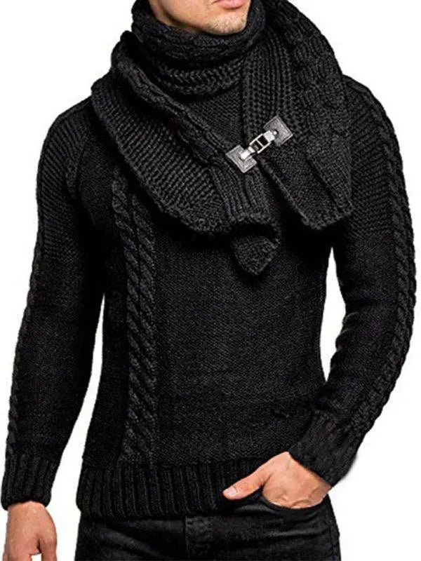 Moderner Herren Pullover Strick Twist Design