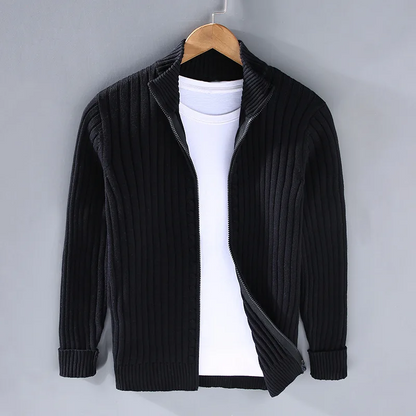 Modischer Cardigan mit Reißverschluss