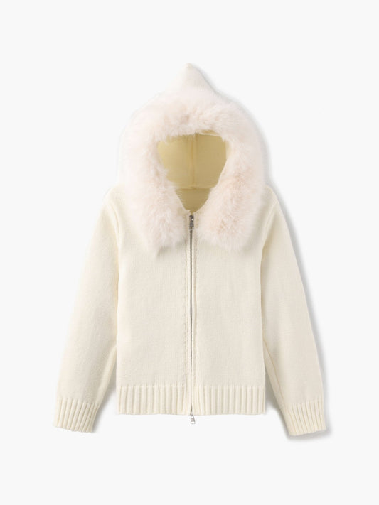 Modische Faux-Fur-Jacke Damen - IdealeKleiden