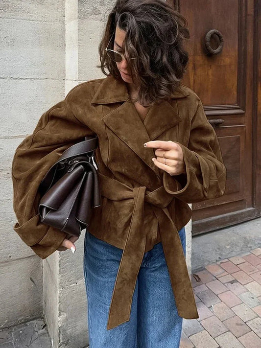 Retro Lederjacke Vintage Style - IdealeKleiden