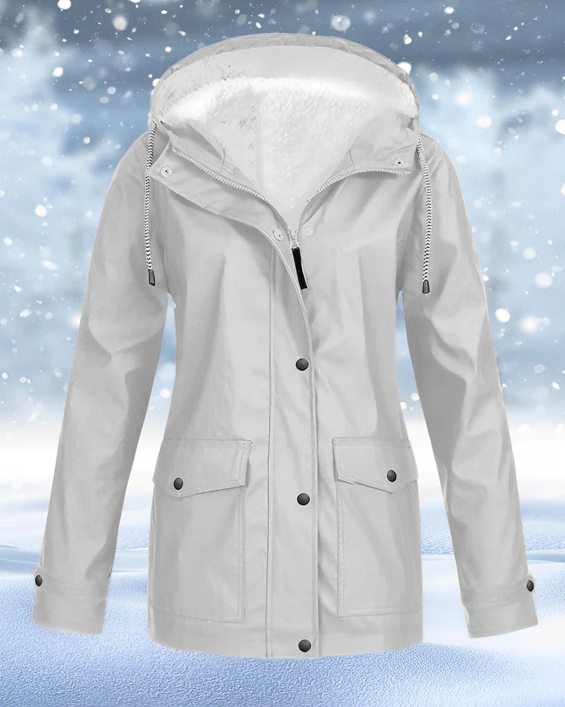 Winter Parka Jacke Kunstfell Gefüttert Warm Isoliert