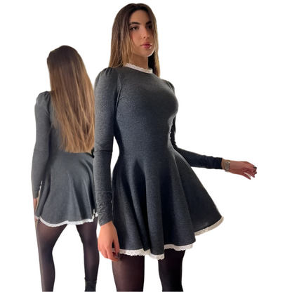 Damenkleid Spitze Minikleid Elegant