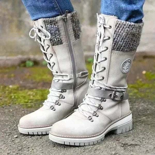 Winterstiefel Damen Kniehoch Schwarz - IdealeKleiden