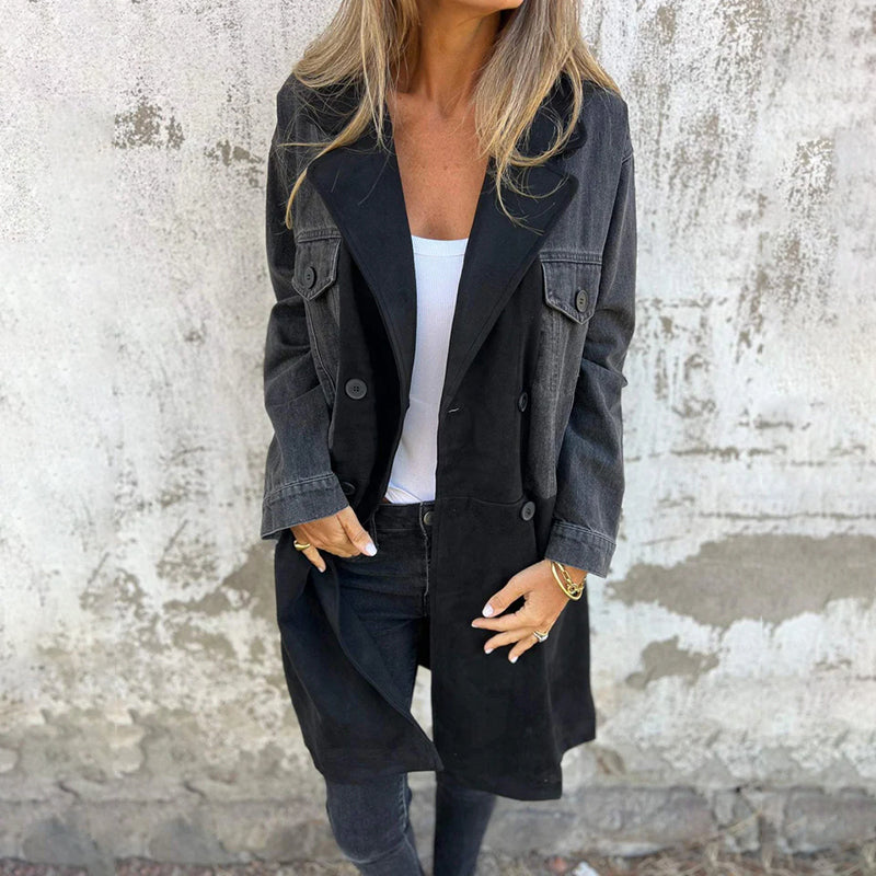 Stylischer Denim-Mantel Elegant