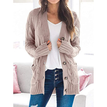 Damen Strickjacke Bequem Vielseitig