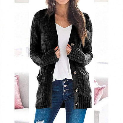 Damen Strickjacke Bequem Vielseitig