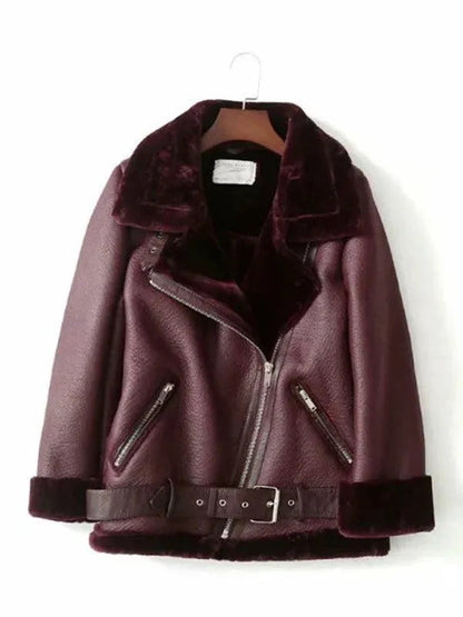 Streetwear Wintermantel Biker Stil