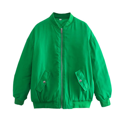 Modische Damenjacke Bergère Stil Zip