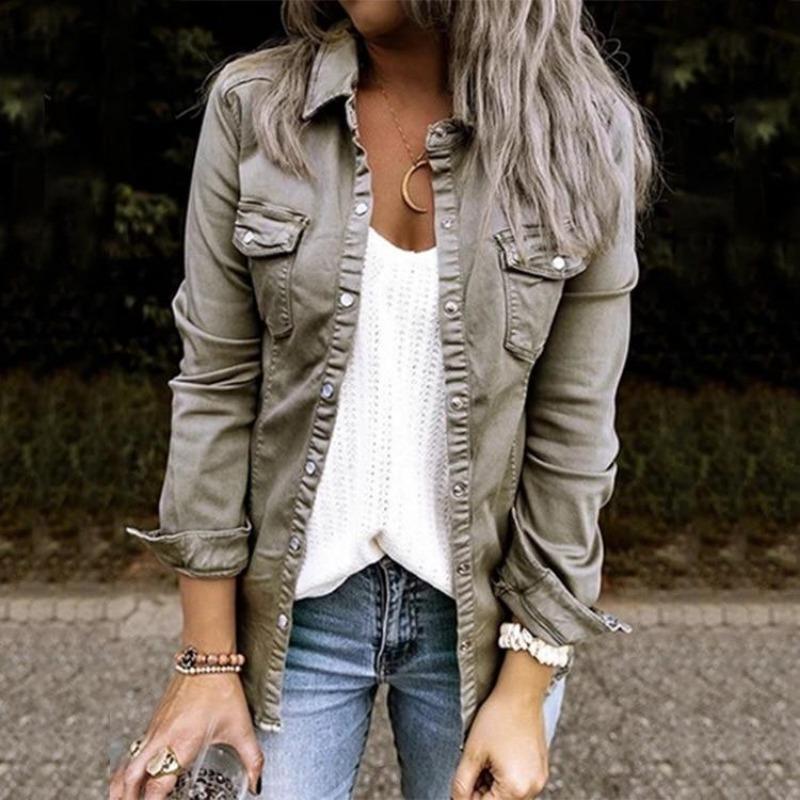 Modische Damenjacke Jeans Bequem & Stilvoll
