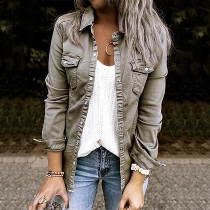 Modische Damenjacke Jeans Bequem & Stilvoll