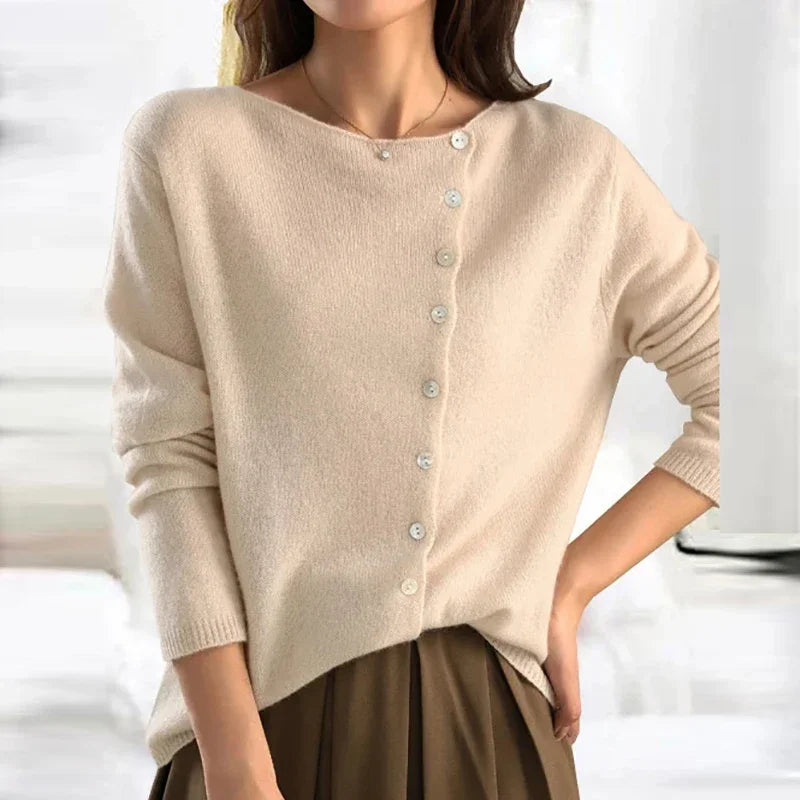 Modischer Damen Pullover Großkarierter Style