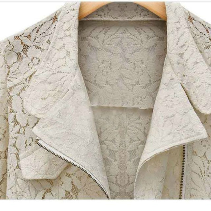 Elegante Lederjacke Damen Trendy Design - IdealeKleiden