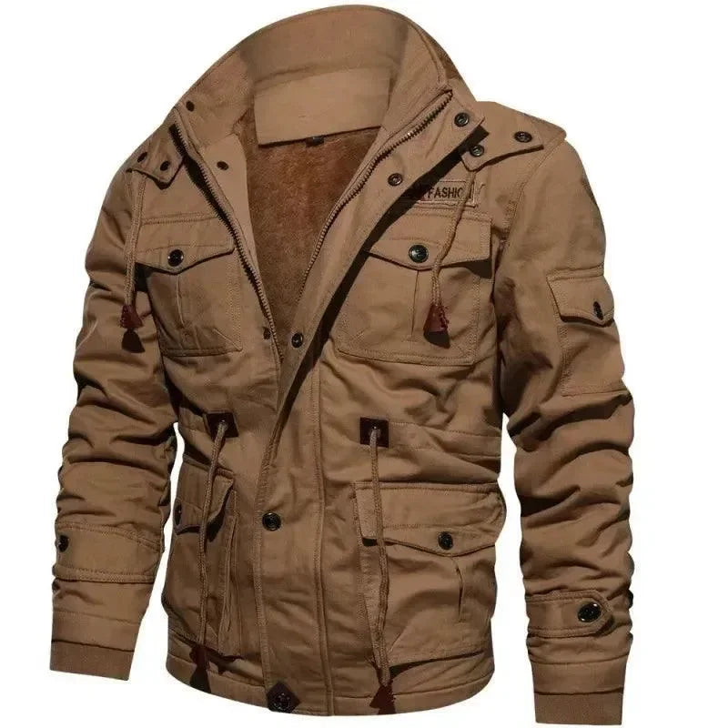 Modische Herrenjacke Baumwoll Bequem - IdealeKleiden
