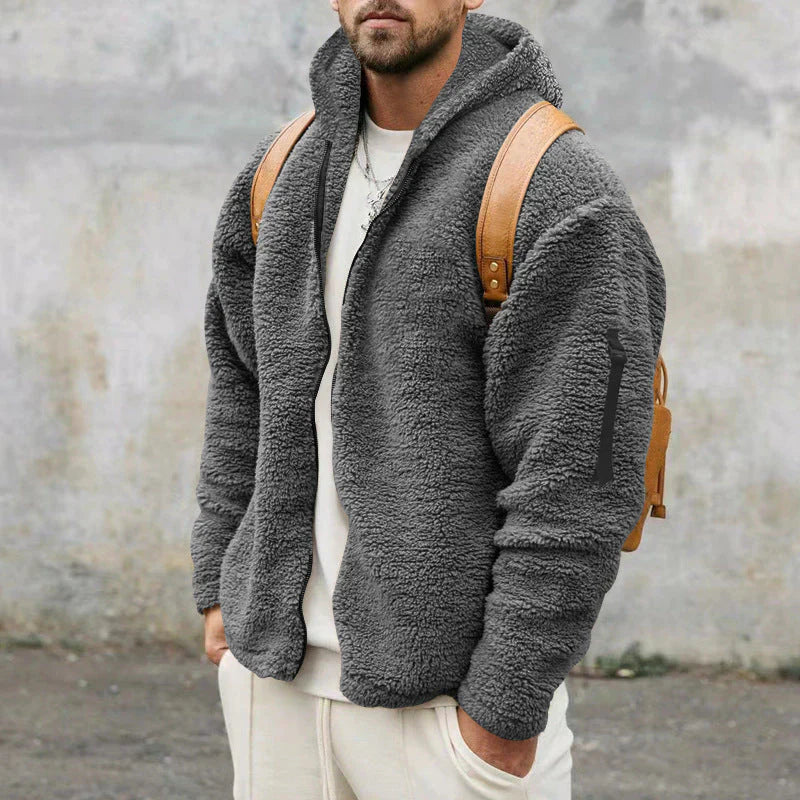 Herren Fleecejacke Warm Reißverschluss