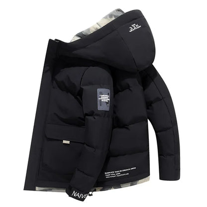 Herren Winterjacke Warm Isoliert Stilvoll