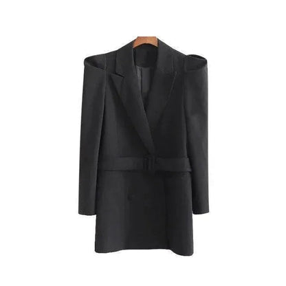 Eleganter Damen Blazer Vintage Look Lang