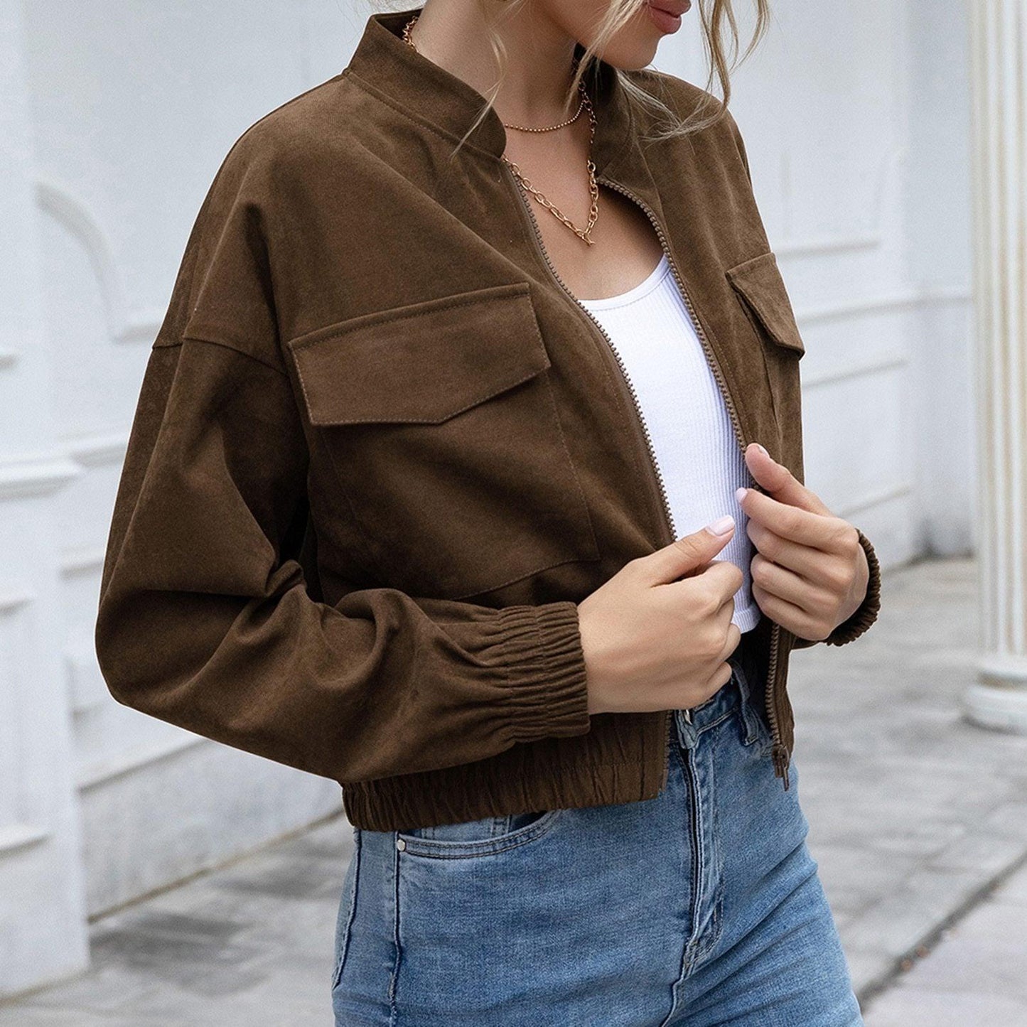 Modische Damenjacke Elegant und Vielseitig