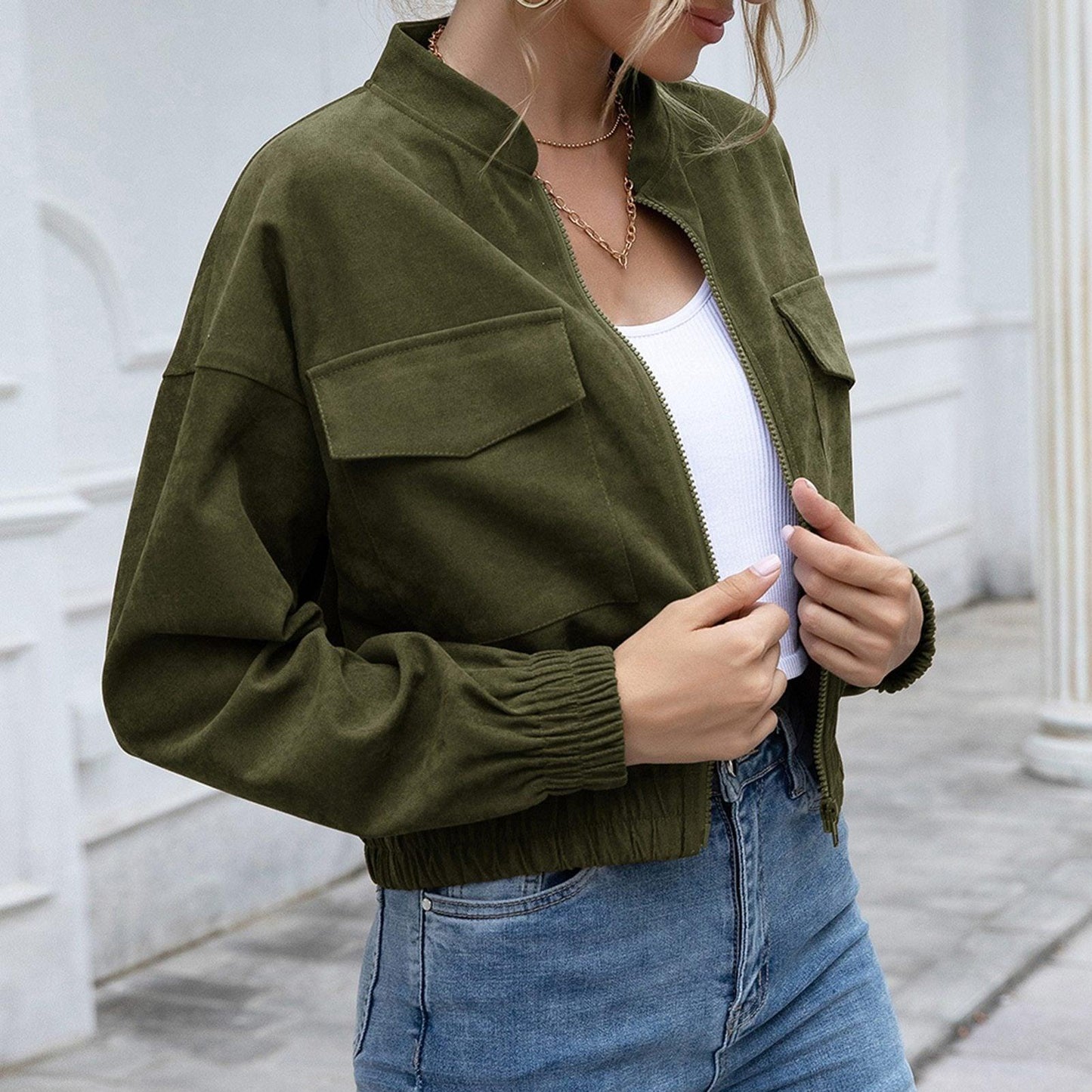 Modische Damenjacke Elegant und Vielseitig