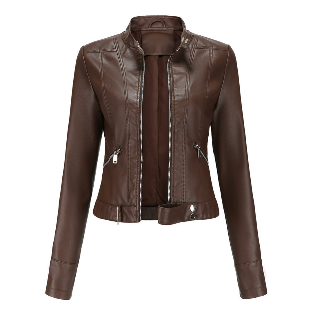 Elegante Lederjacke Damen Klassiker