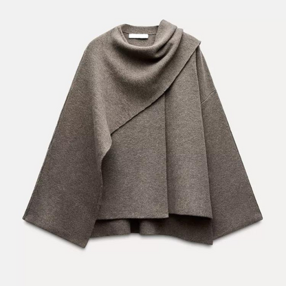 Stylischer Damen Winterponcho Elegant