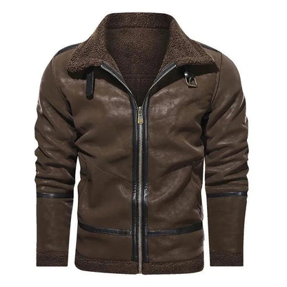 Herren Wildlederjacke Modern Schweden Stil