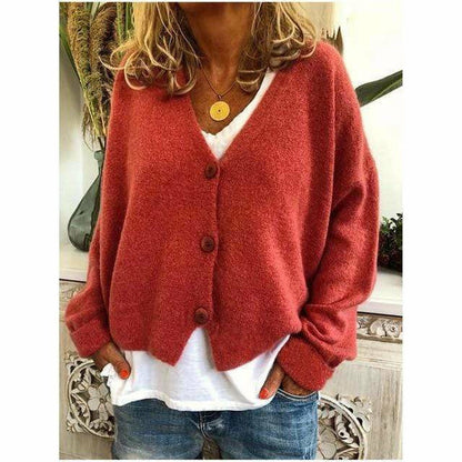 Bequemer Cardigan Wollmix Kaschmir Look