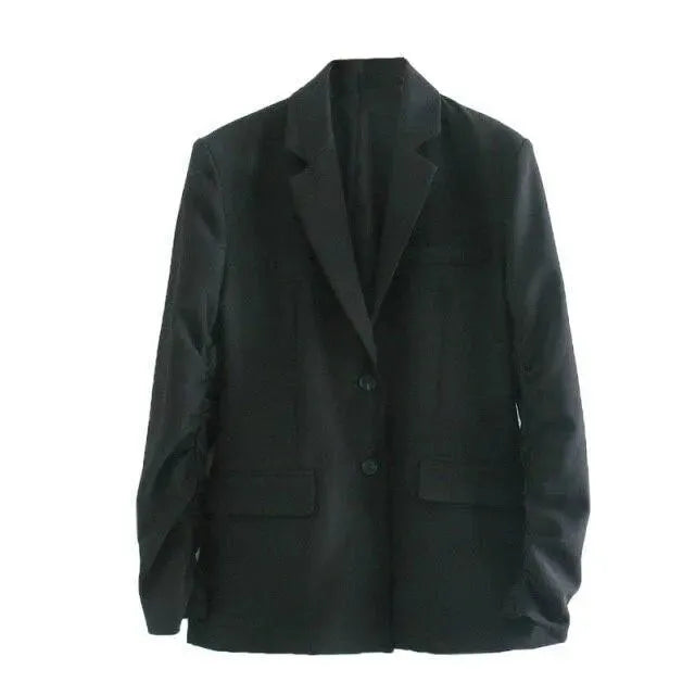 Eleganter Damen Blazer - Geschäftlich Formal Schwarz