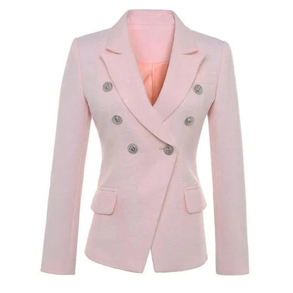 Stilvoller Damen Blazer Rosa - Business Chic Einfach