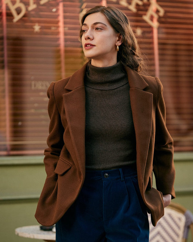 Eleganter Maßanzug Blazer Jacke Klassisch Schnitt