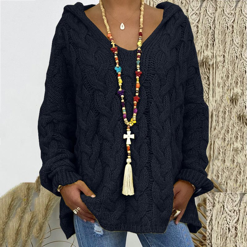 Stylischer Kabelpullover Damen Zeitlos Elegent