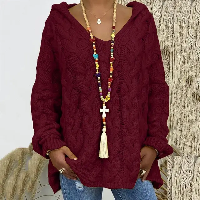 Stylischer Kabelpullover Damen Zeitlos Elegent