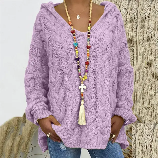 Stylischer Kabelpullover Damen Zeitlos Elegent