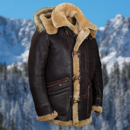 Elegante Lederjacke Zeitlos Klassisch