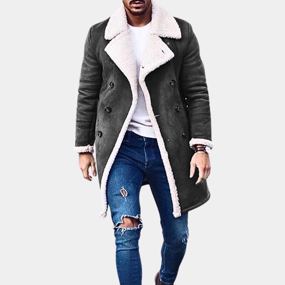 Stylisher Wintermantel Männer Elegant Warm
